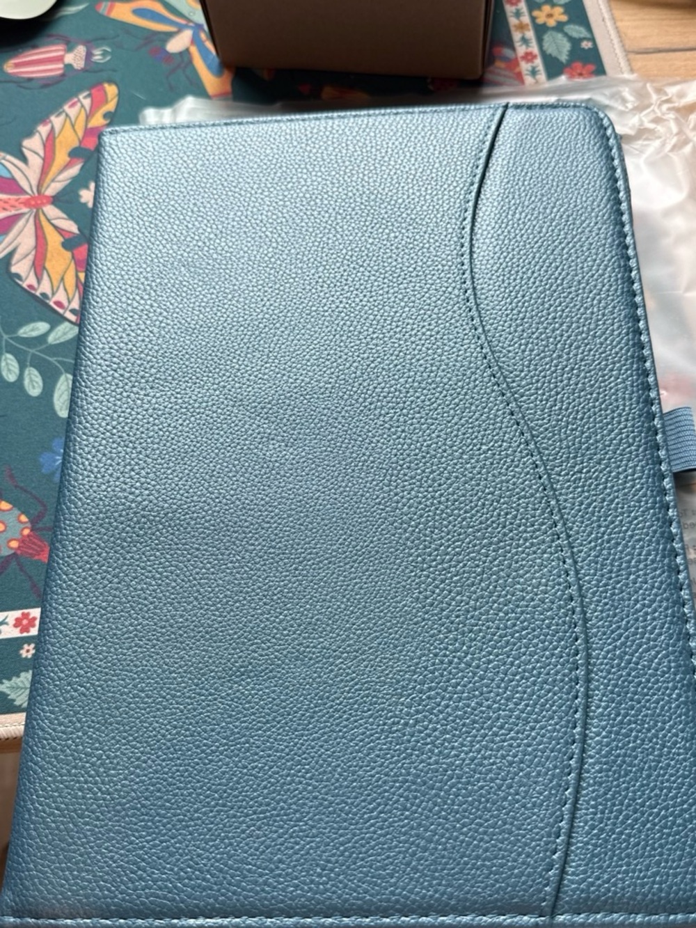 Blue Tablet Folio Case - Protective PU Leather Cover